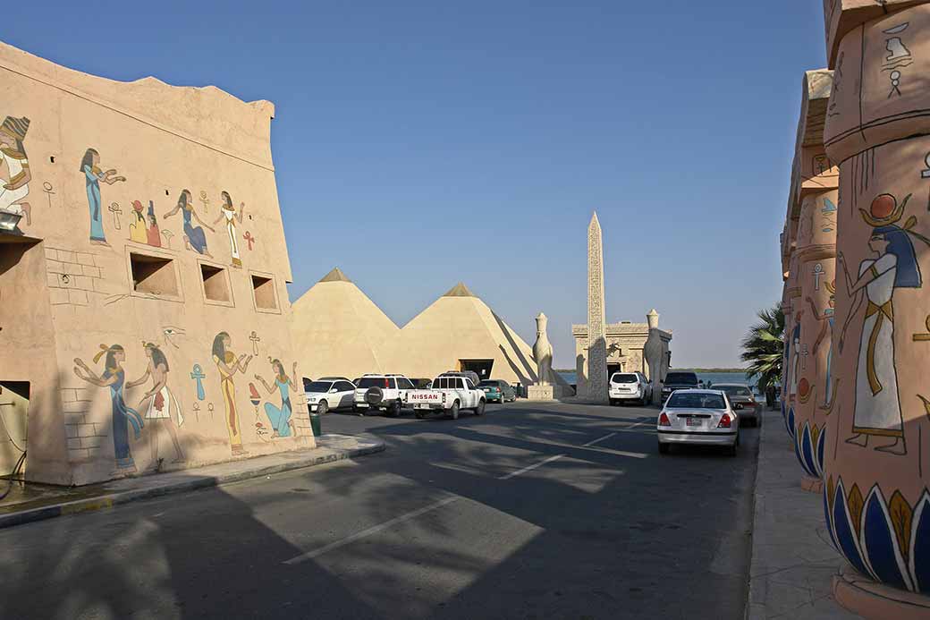 Pyramids and obelisk